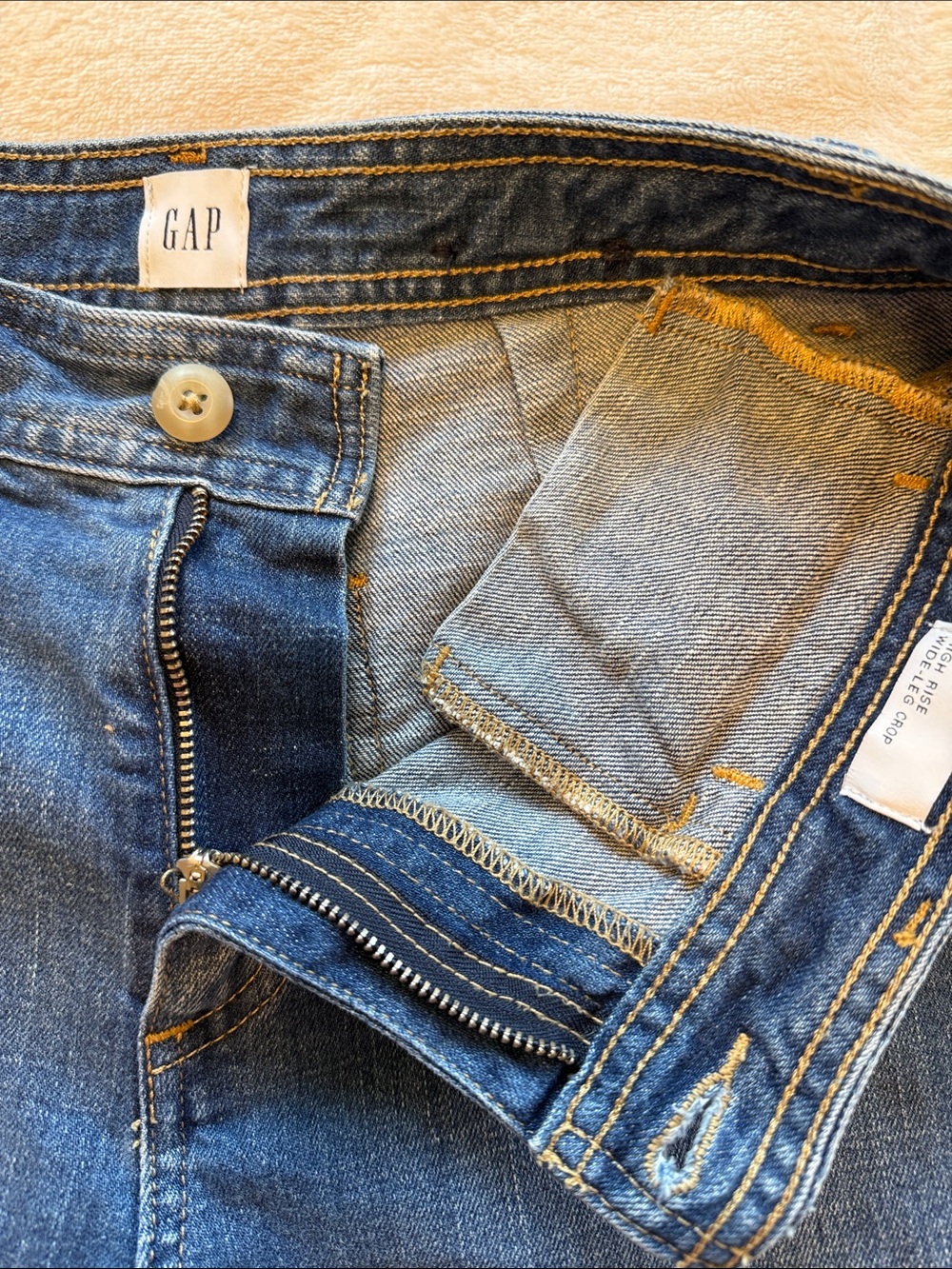 GAP High Rise Wide Leg Cropped Jean - Picture 6 of 12